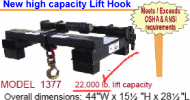 Model 1377 22,000 lbs. capacity Lift Hook