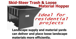 Skid-Steer Trash & Loose Material Hopper, ideal for residential projects.